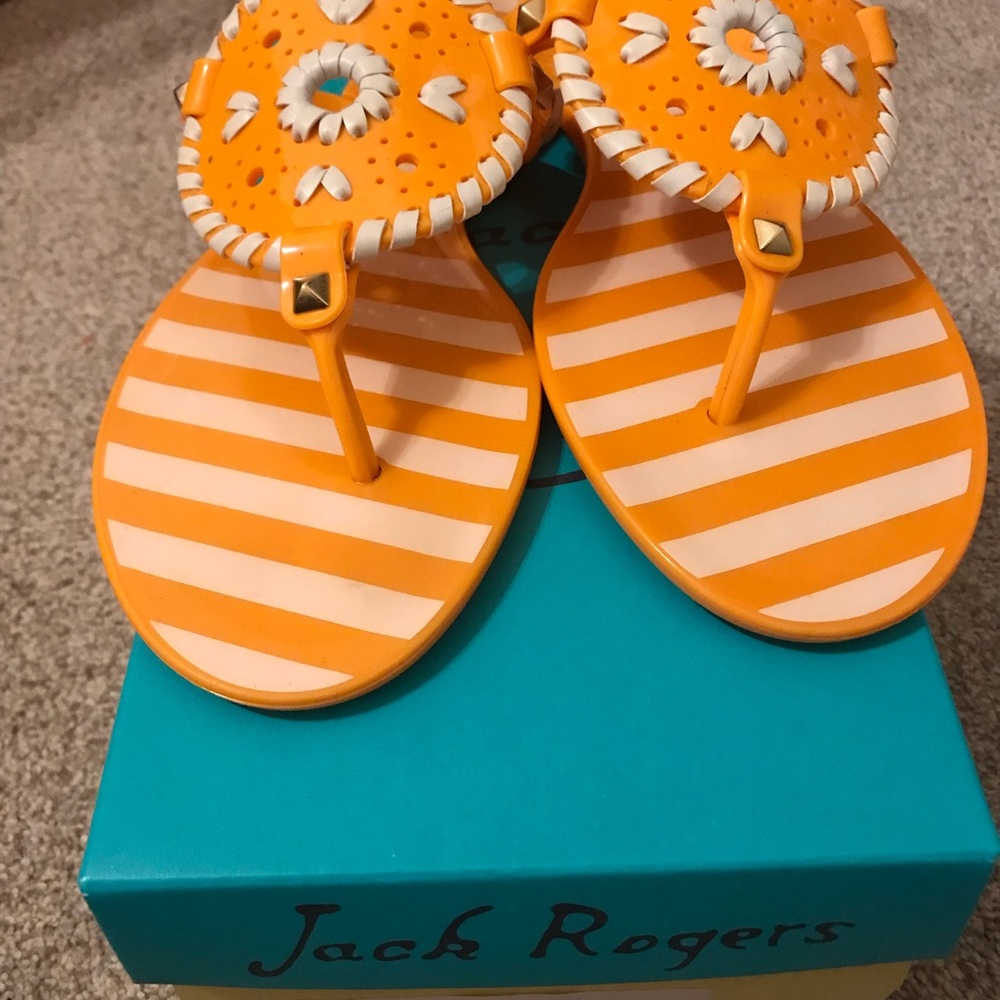 Jack Rogers striped Georgia jelly sandals